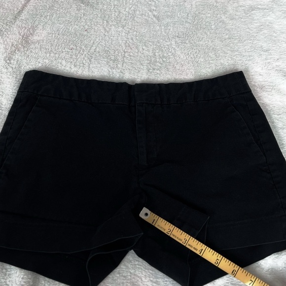 Banana Republic Hampton Fit Low Rise Chino Shorts Solid Black Size 4 Pockets - Picture 3 of 6